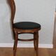 6 baumann seagull chairs dark beech black skai