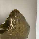 Brass Leaf Theatre Wall Light by Ravarini Castoldi, Milan Italy, 1970s