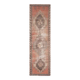 1970s Turkish Oushak Handmade Wool Cotton Orange Runner Rug 85x266