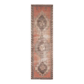 Tapis couloir en laine et coton fait main Oushak turc des années 1970, 85x266.