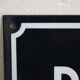 Enamel plate "passage interdit"