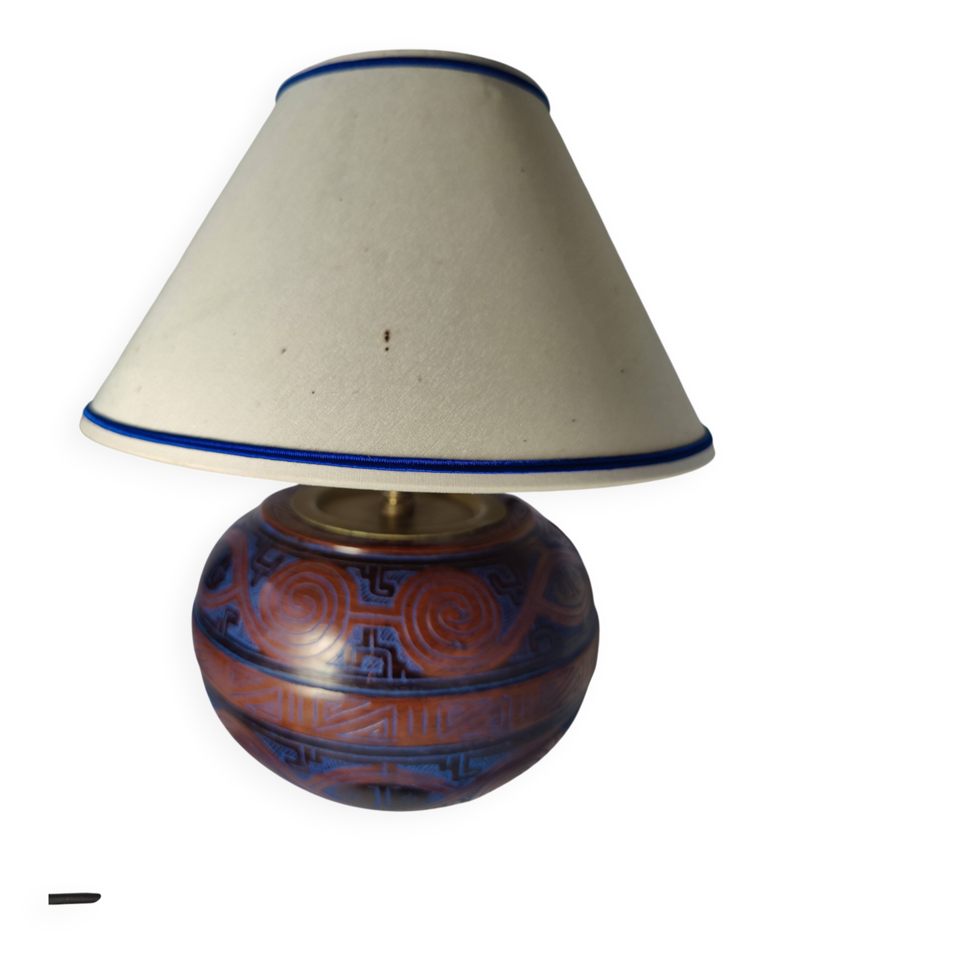 Terracotta lamp from Marivaldo, Brazil.