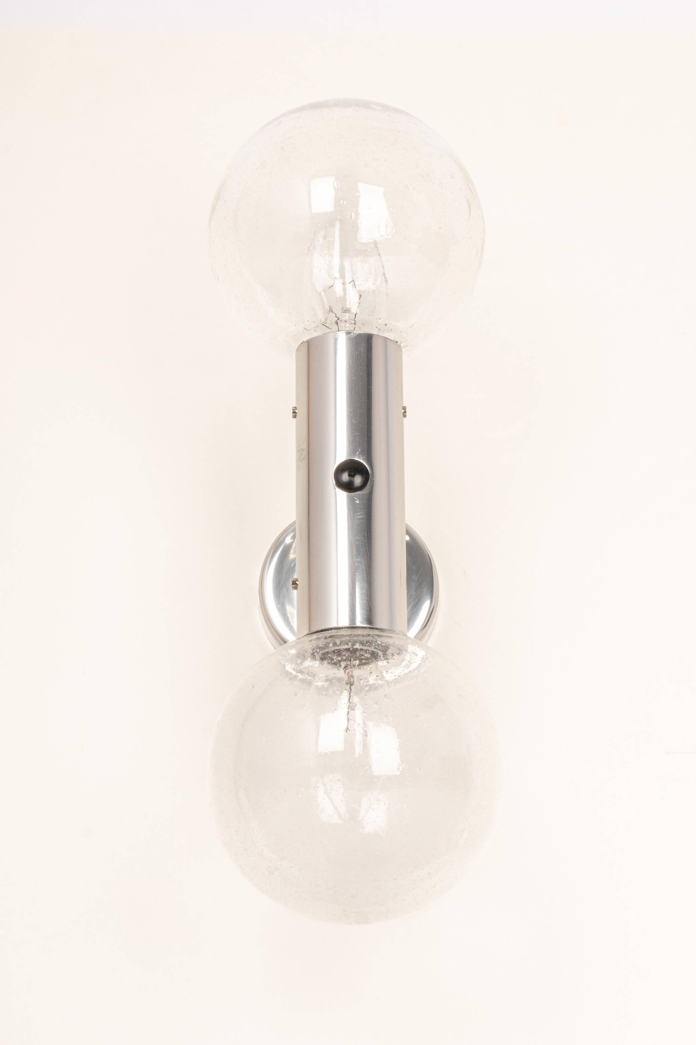 Pair of Atomic wall sconces Kalmar, Austria, 1960s