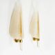 Rare set of 1960s Murano glass wall lamps by Barovier & Toso