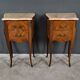 Pair of bedside tables in rosewood marquetry, Louis XV style – 2nd half of the 20th century