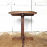 Wooden pedestal table 40s