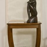 Art deco curved wood pedestal table ref bagatelle.