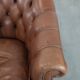 Chesterfield club armchair made of cowhide leather in English style