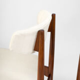 Set of 2 Danish chairs in afrormosia, Denmark, 1960s