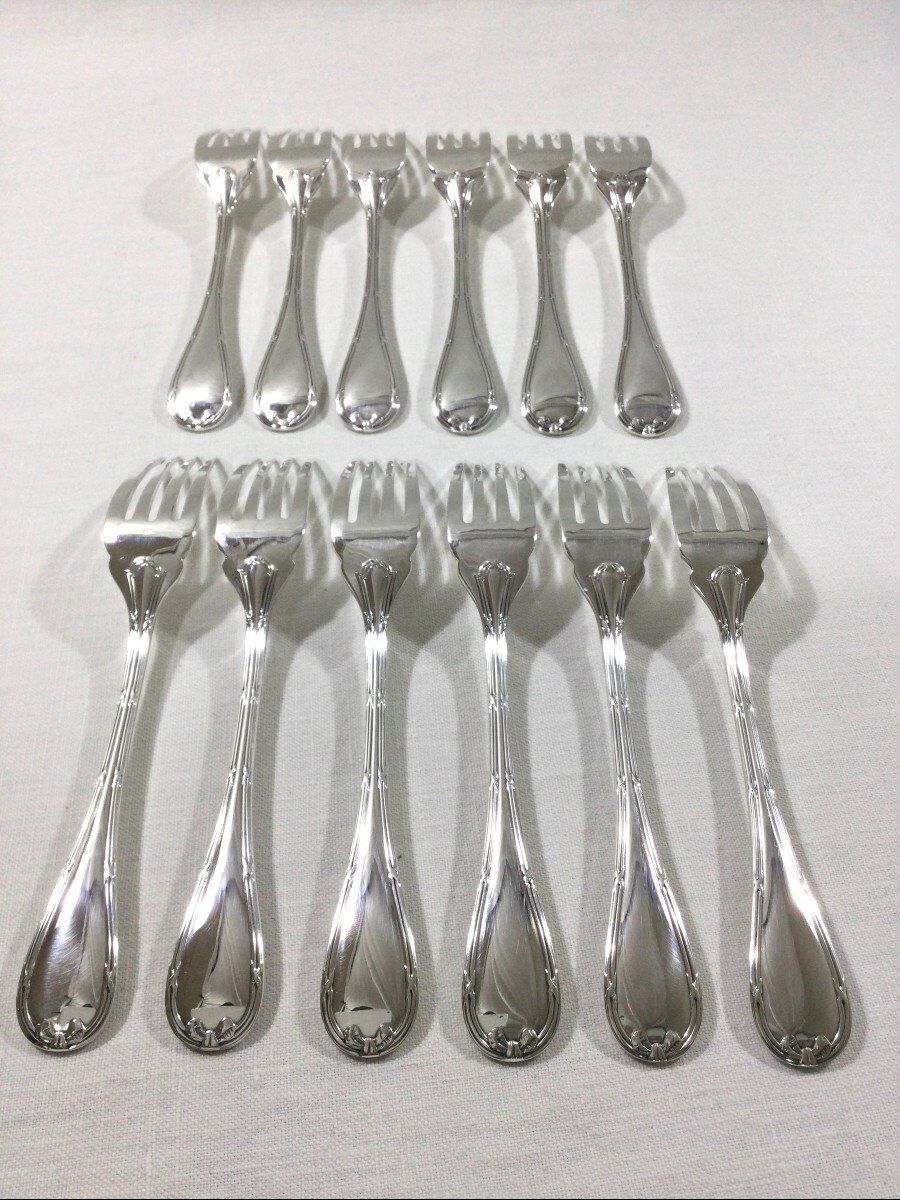Christofle - cross ribbon fish cutlery