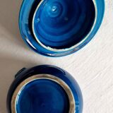 Turquoise blue vegetable bowl