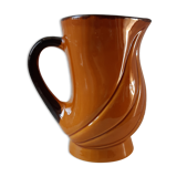 Ceramic pitcher signed Poët Laval Turban 70s