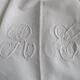 Old sheet 330x220cm - embroidered/monogrammed back