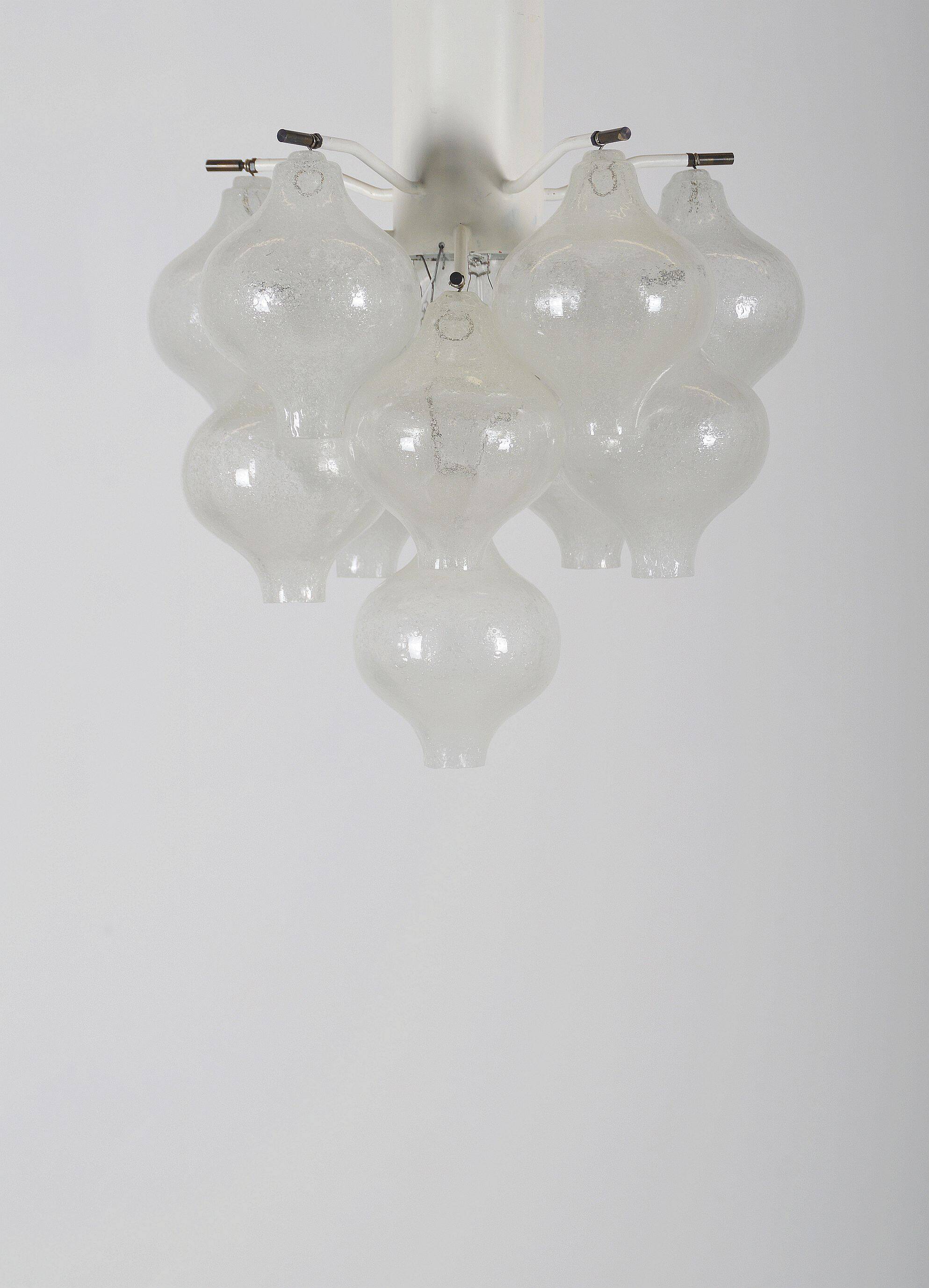 Chandelier model Tulipan by Kalmar Franken, 1960s