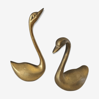 Pair of ducks brass