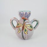 Large vase with handle by Daniel Etienne in Vallauros
