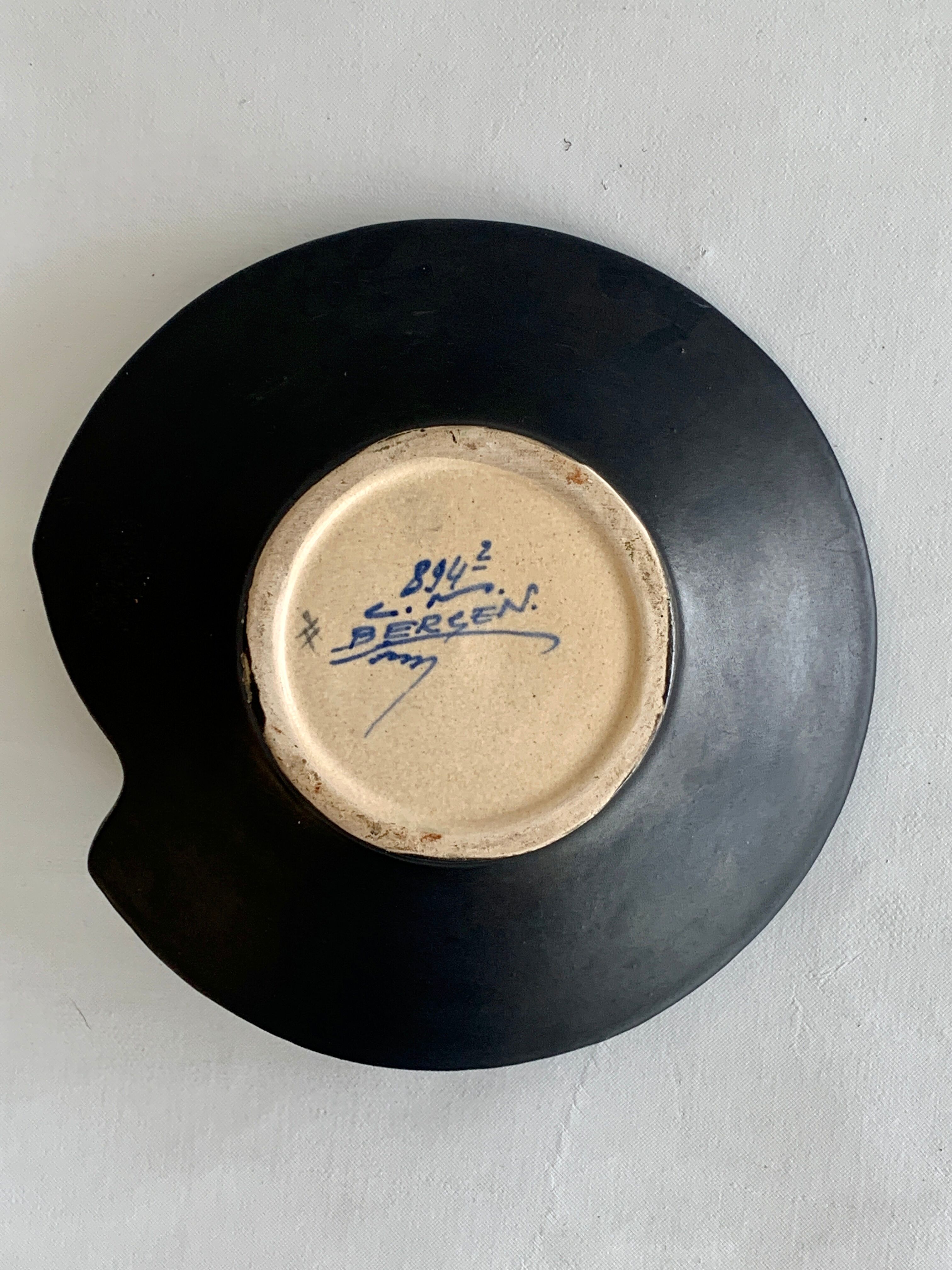 Ceramics Montoise empty art deco pockets