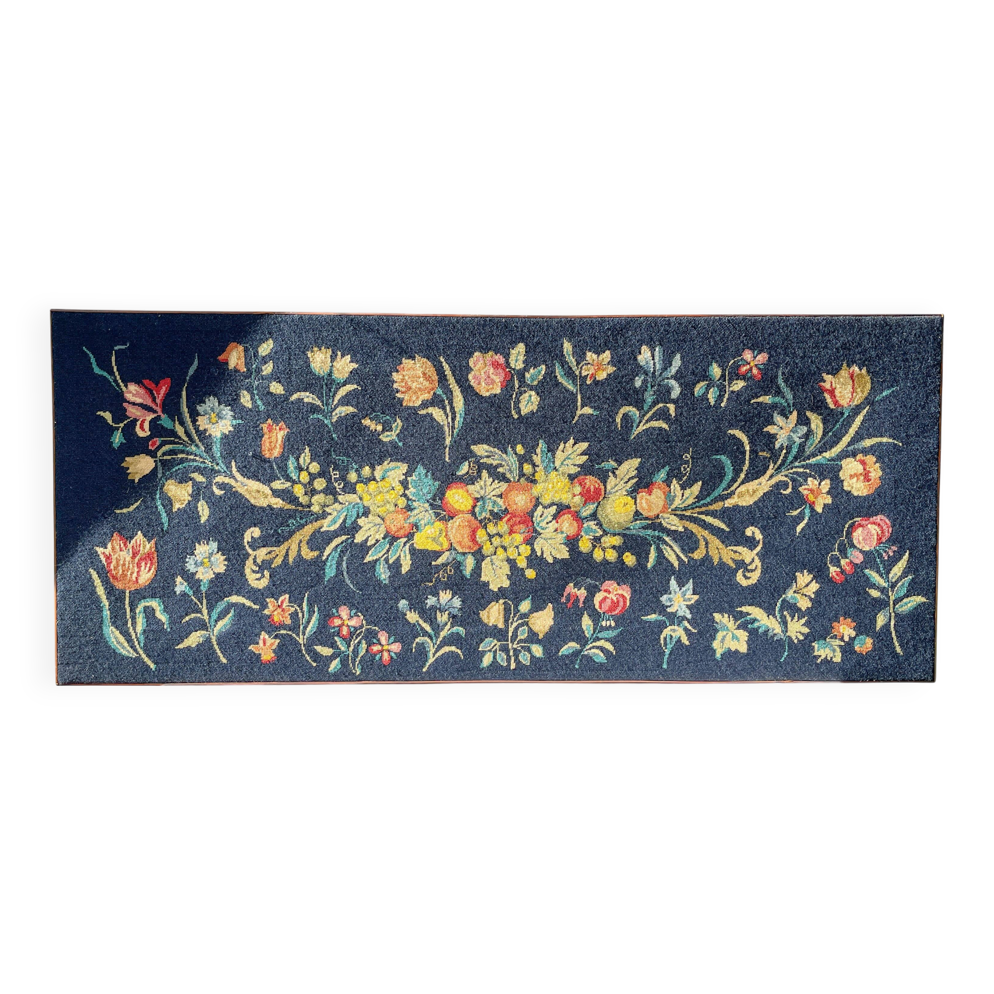 Large vintage floral pattern tapestry, 1970s
