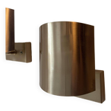 Pair of vintage adjustable wall lights, brass, SCE France 1970