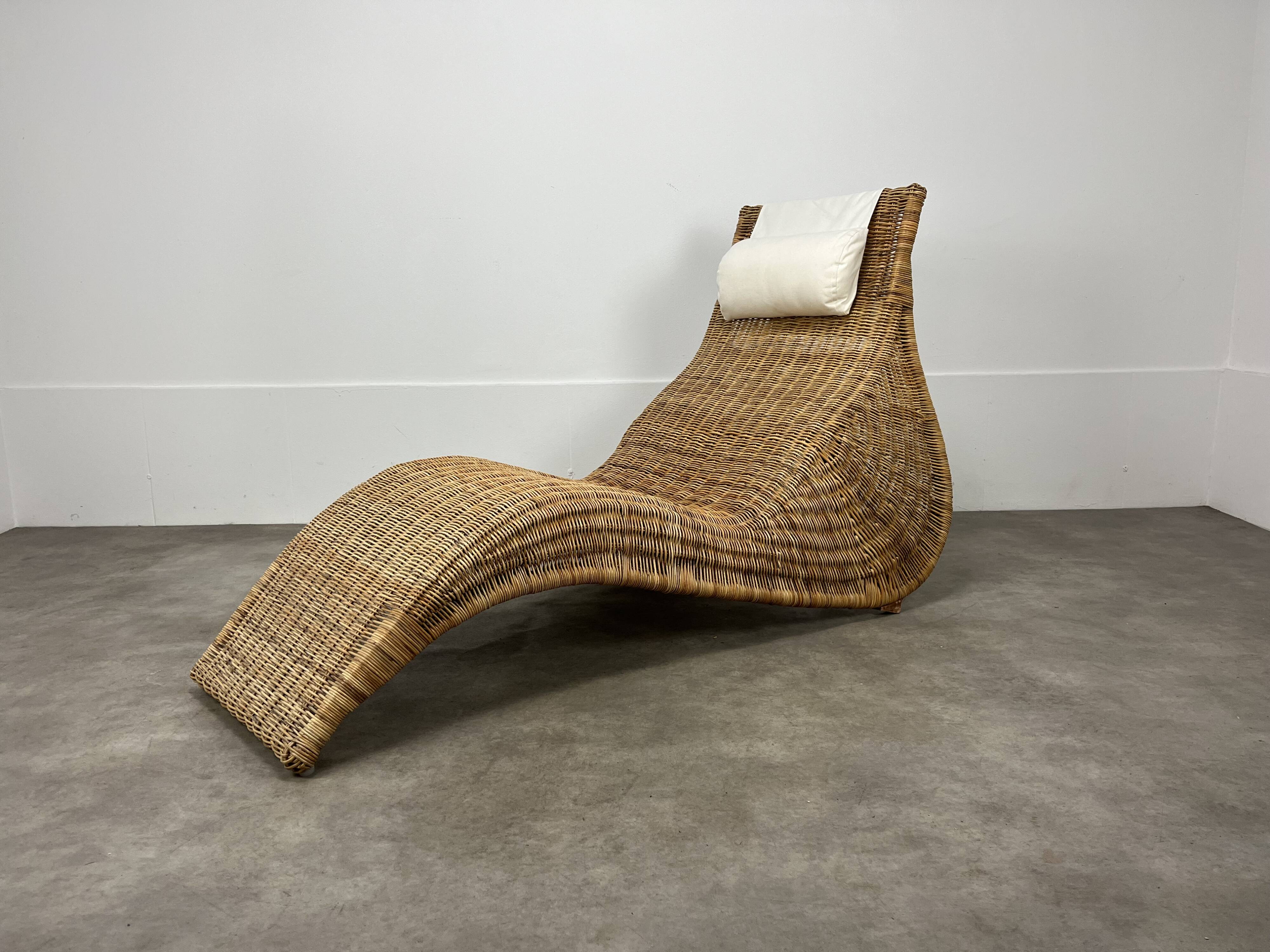 Karlskrona lounge chair by Karl Malmvall for Ikea, rattan