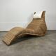Karlskrona chaise longue by Karl Malmvall for Ikea, rattan