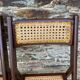 Vintage folding chairs wood and canning