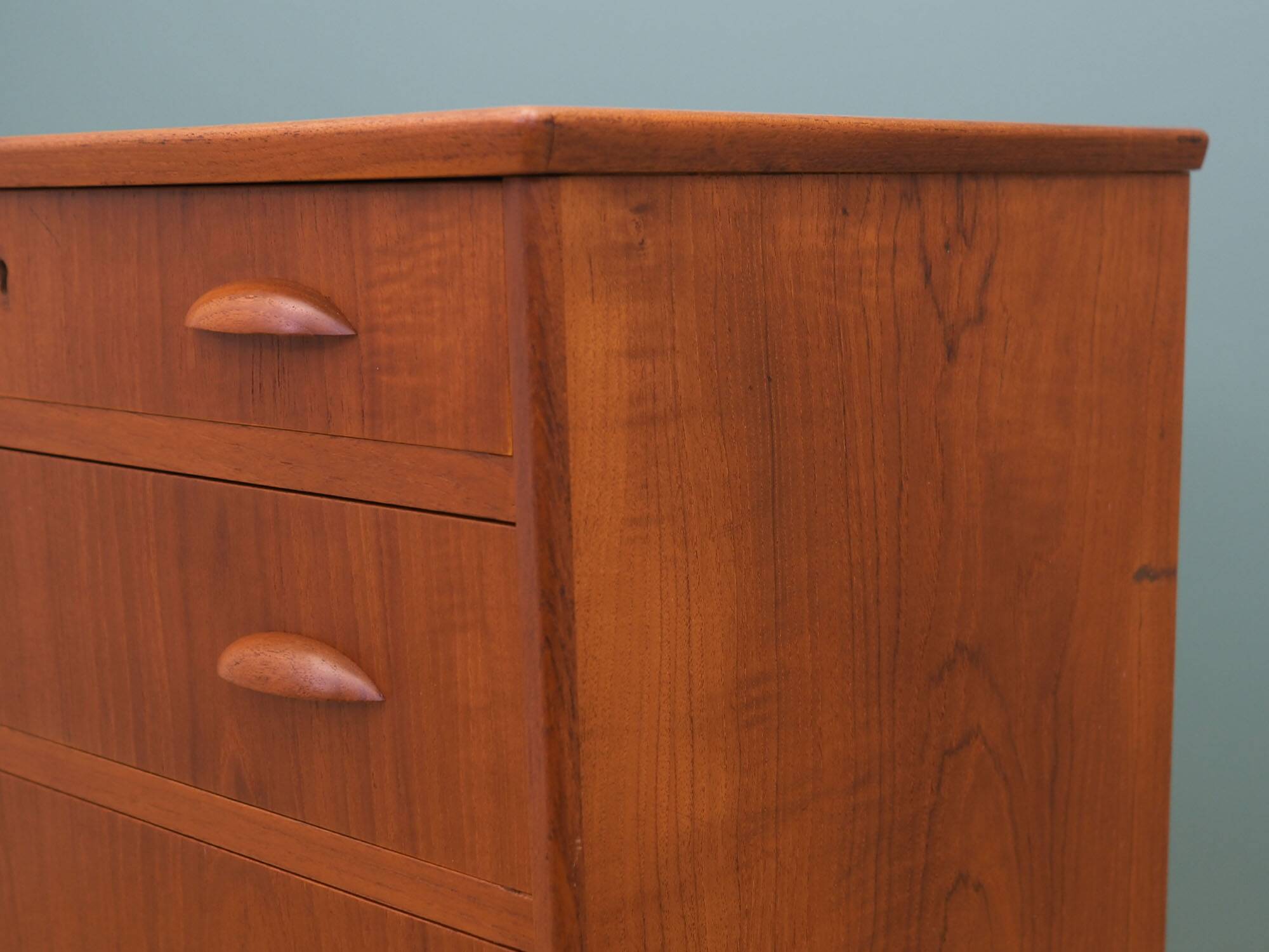 Teak chest of drawers, Danish design, 1970s, production: Denmark