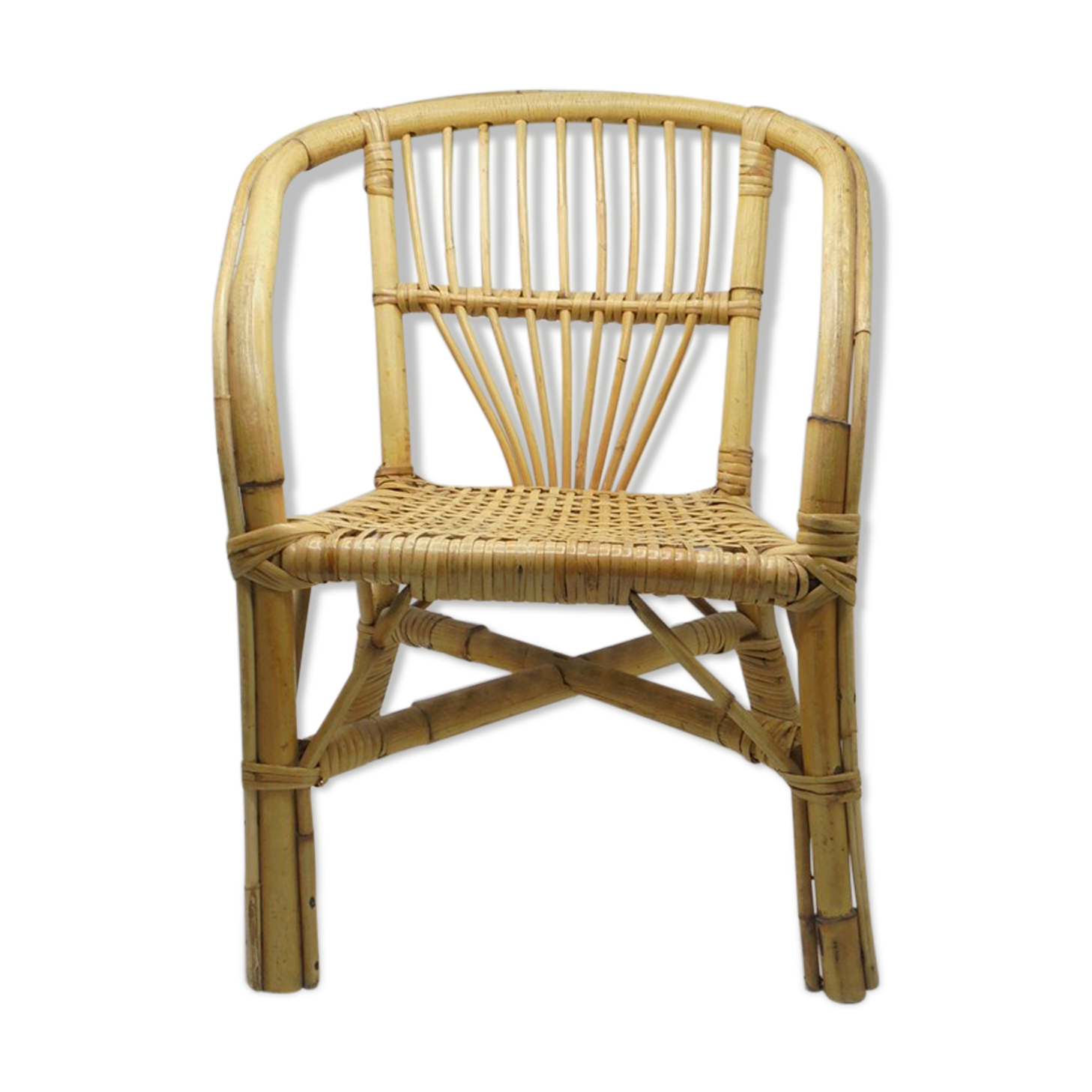 Wicker child armchair