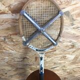 Raquette tennis montana goldseal bois avec protection métal zephyr vintage