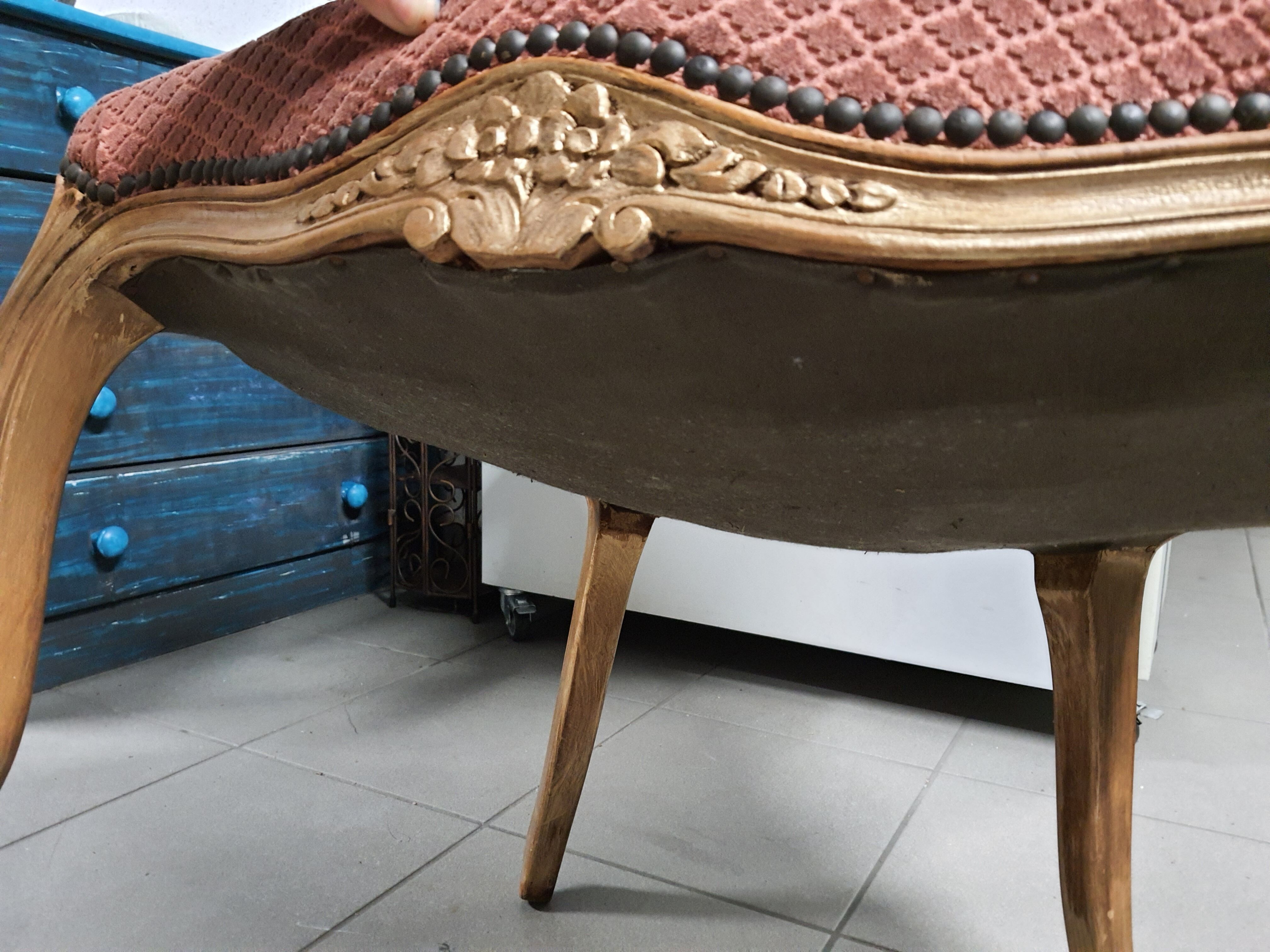 Louis XV style convertible armchair