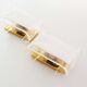 Pair of Heavy Petite Muranoglass and brass sconces by La Murrina