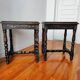 Pair of old Jacobean style sofa ends
