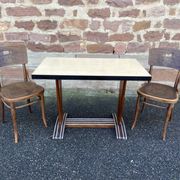 2 Chairs bistro café of the theater of COLMAR Viennese curved wood Thonet Nr 57