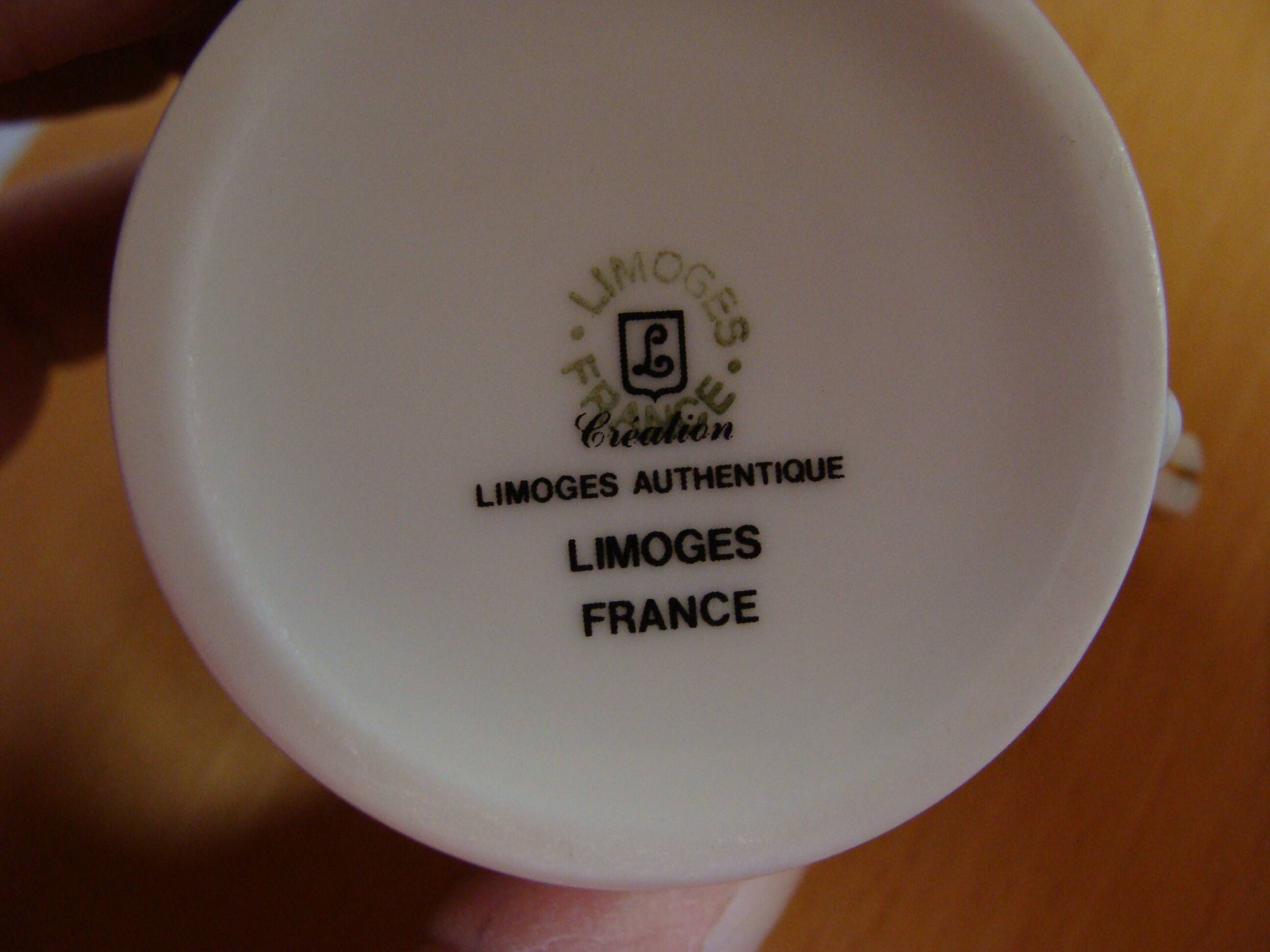 Limoges / Napoleon III cup and saucer