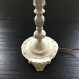 White patinated bronze lamp base