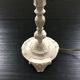 White patinated bronze lamp base