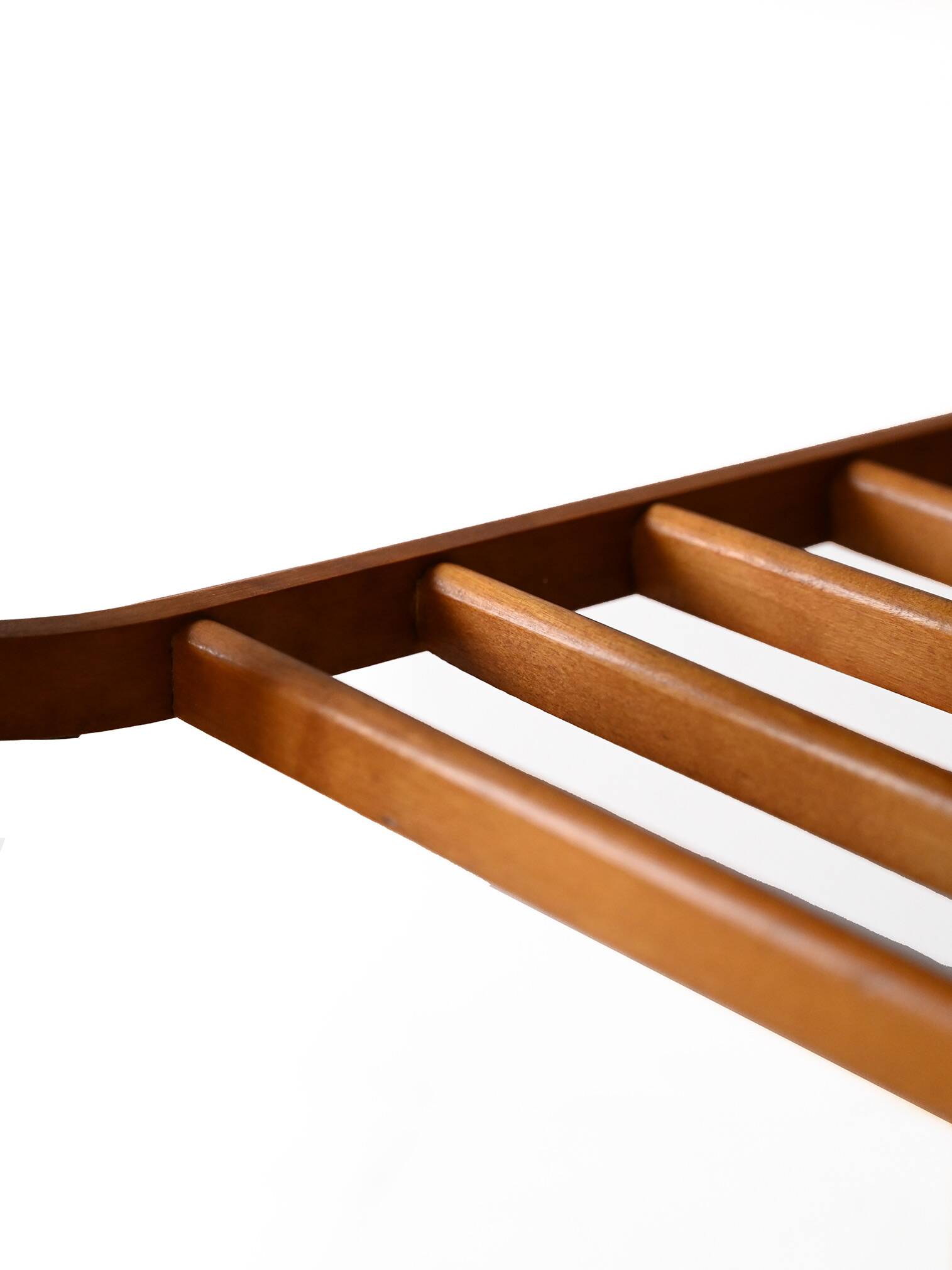 Decorative birch coffee table with magazine rack