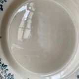 Old round dish Terre de Fer Debray, Guadeloupe service