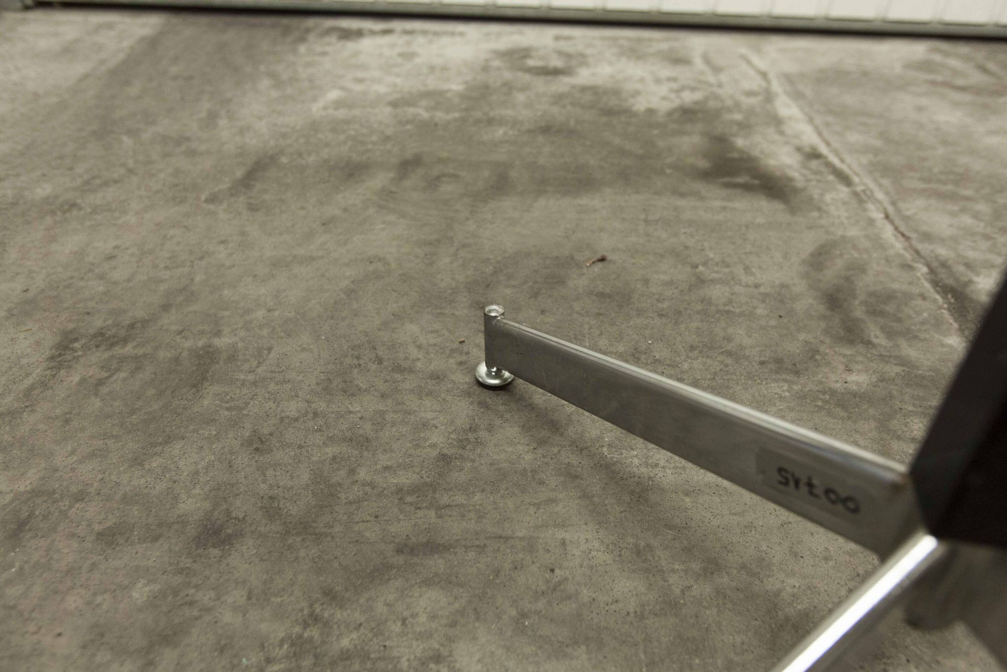 Industrial 1960 chrome coat rack parrot