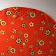 Round tablecloth and 7 towels seventies 70s