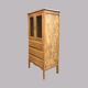 Buffet parisien vitré Art déco en bois brut
