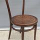 Bistro chair pyroengraved motif 1900 Art Nouveau
