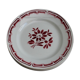 Set of 6 flat ceramic plates