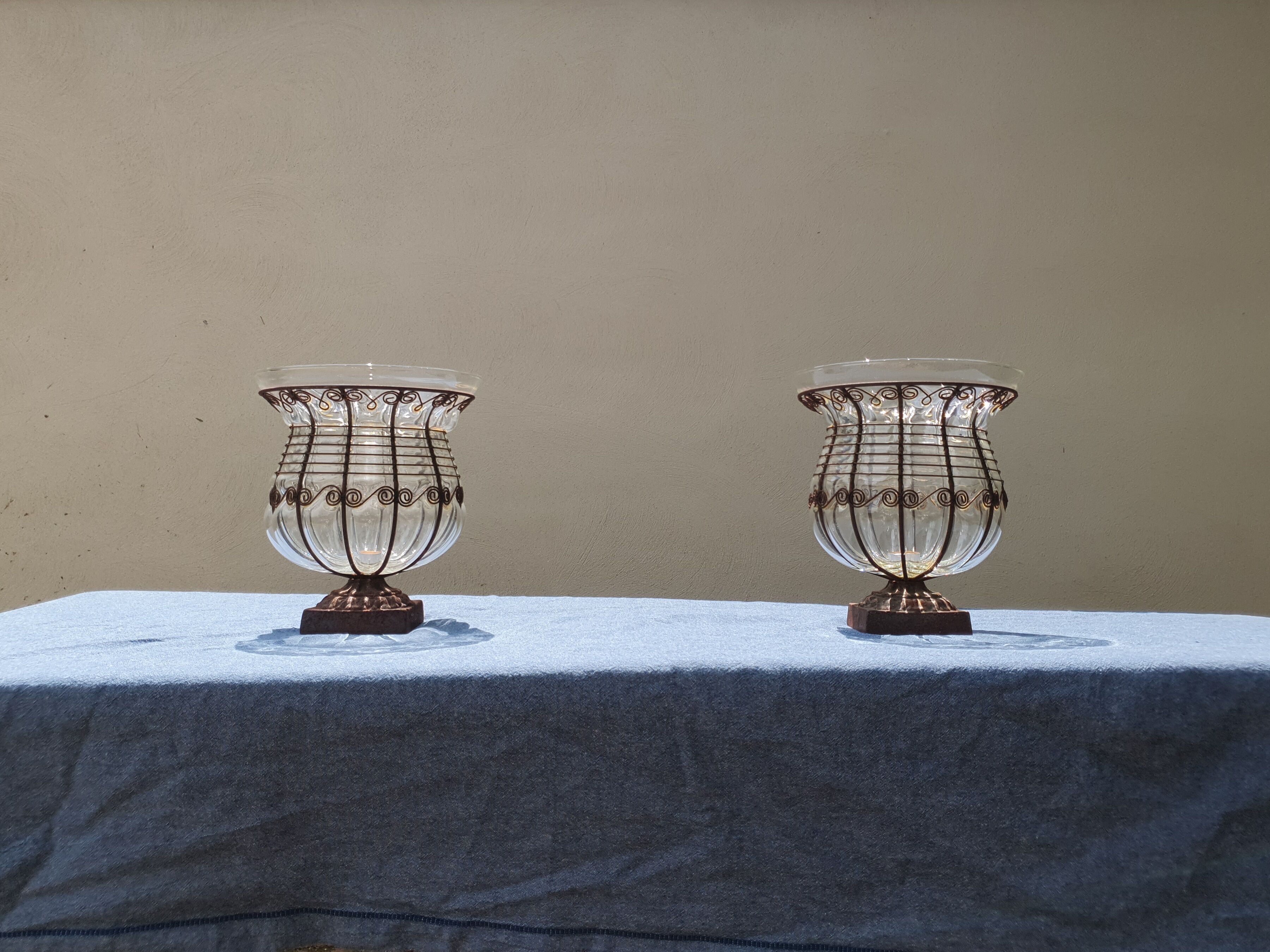 Pair of Medici lantern vases