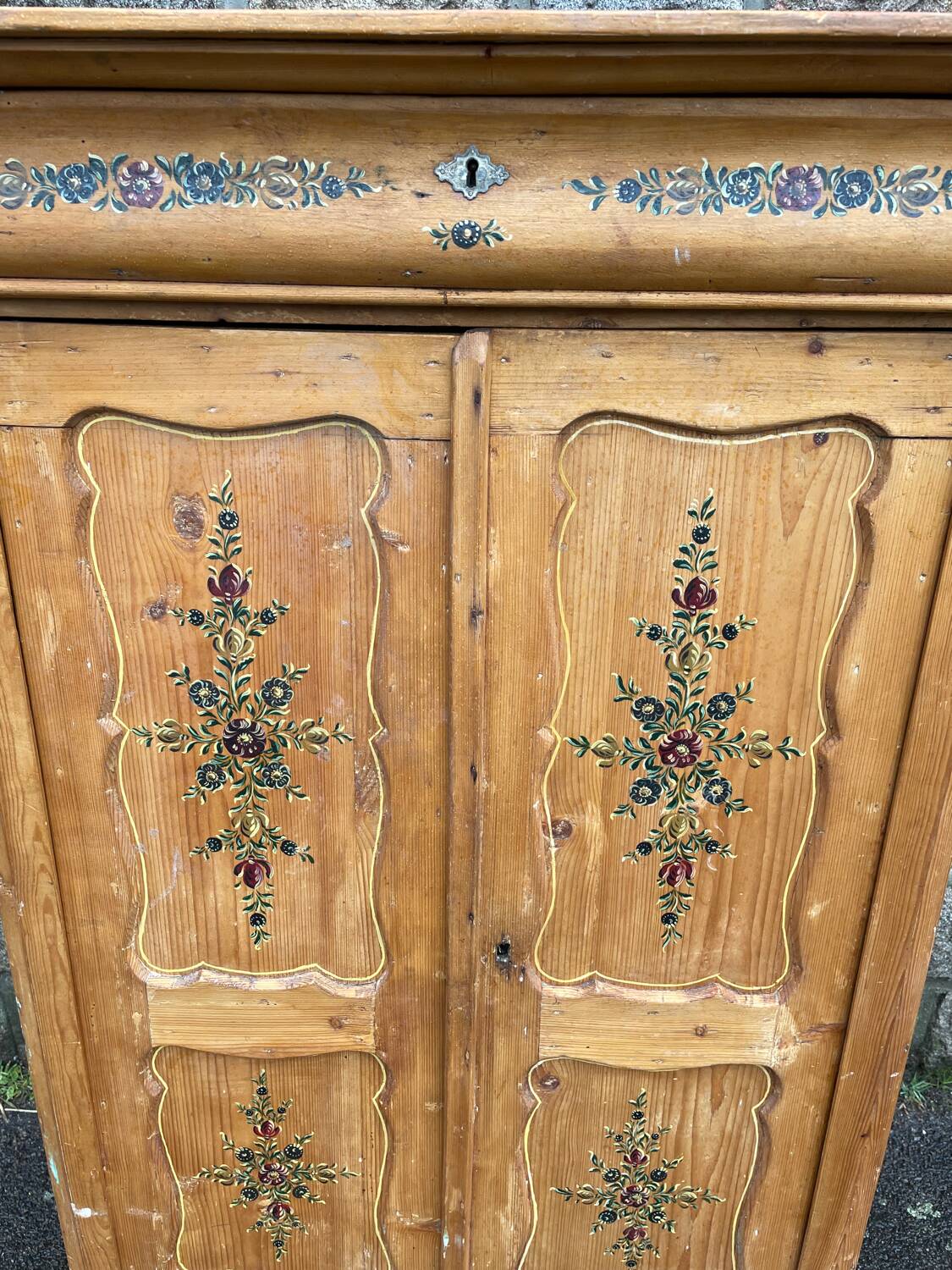 Dutch pine cabinet