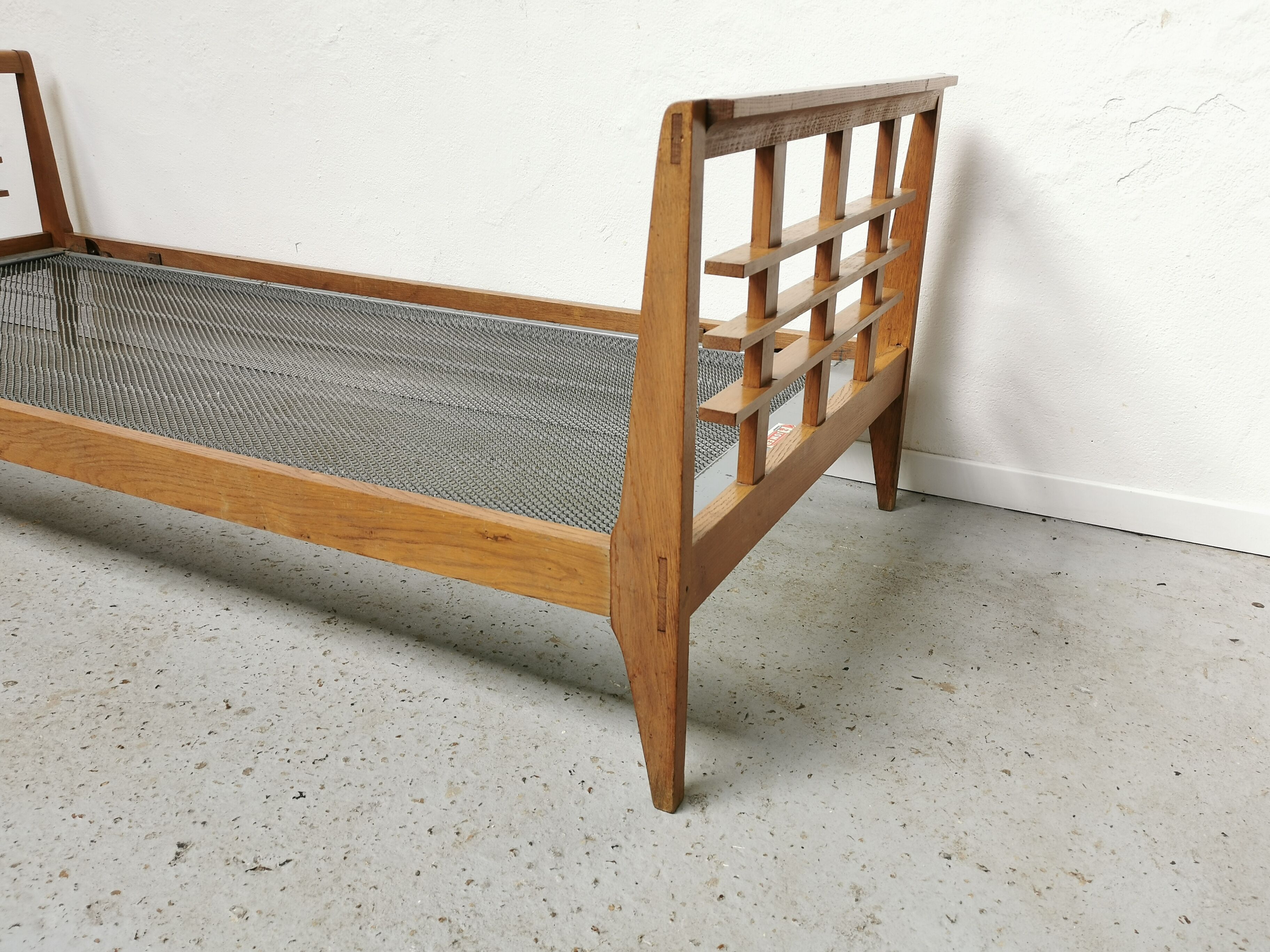 Paire de lits jumeaux vintage 1950