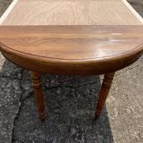 Oval solid oak table with 4 extensions