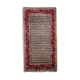 Vintage Indian Carpet Seraband handmade 65cm x 125cm 1970s, 1C801