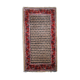 Vintage Indian Carpet Seraband handmade 65cm x 125cm 1970s, 1C801