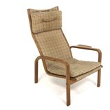 Scandinavian oak armchair, Yngve Ekström, Sweden, 1970